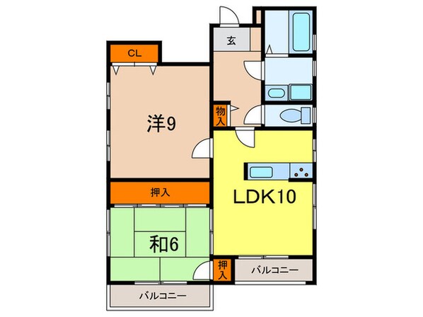 リビエ－ル芦屋の物件間取画像